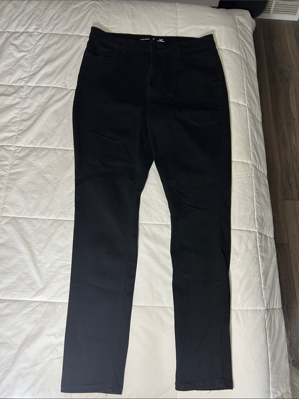 Old Navy Black High Rise Wow Super Skinny Long Jeans